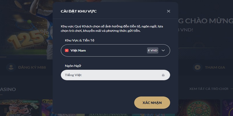 M88 hướng dẫn chi tiết bằng tiếng Việt